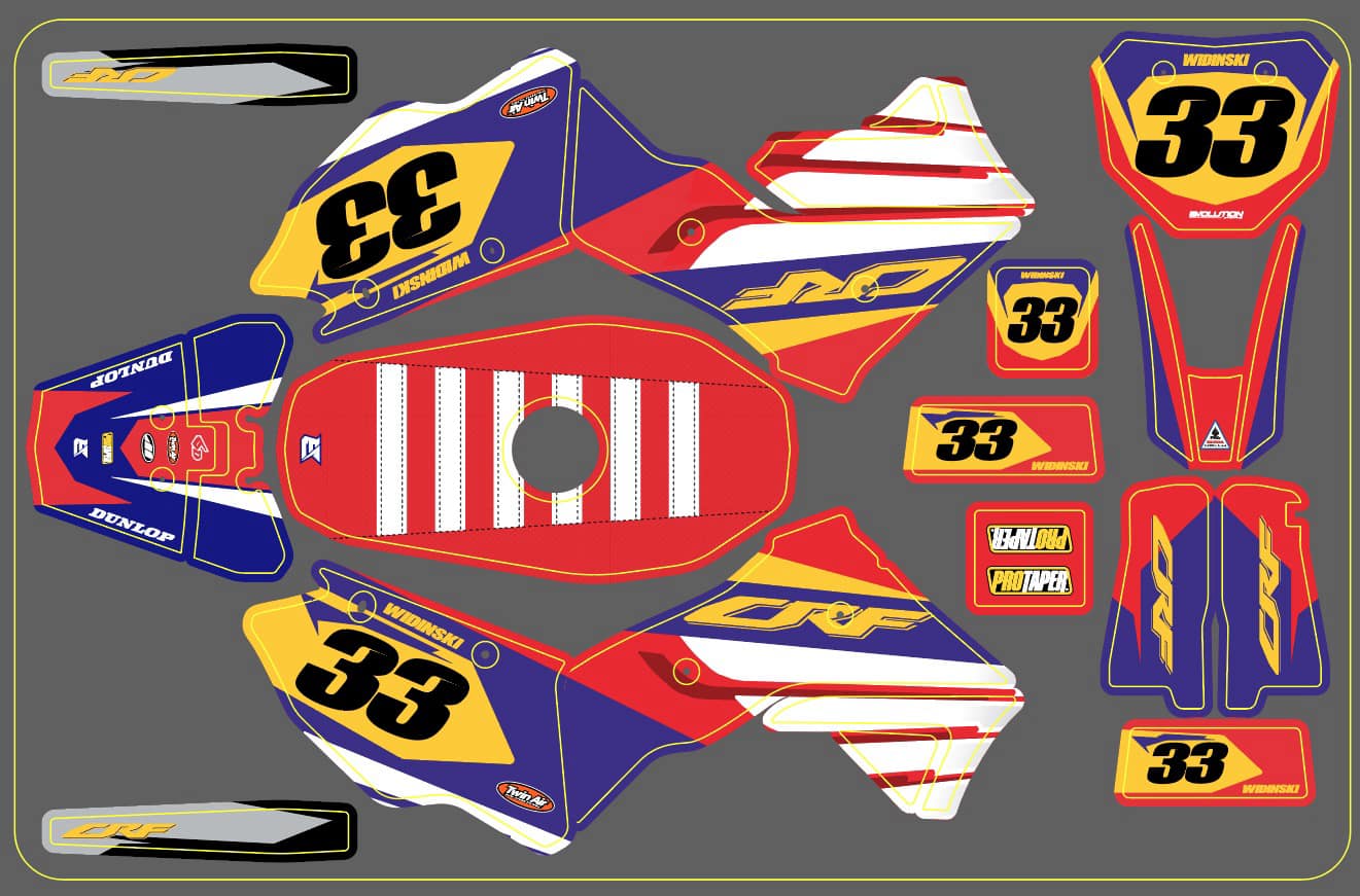 1/4 Scale Pro Moto MX Graphic Kits