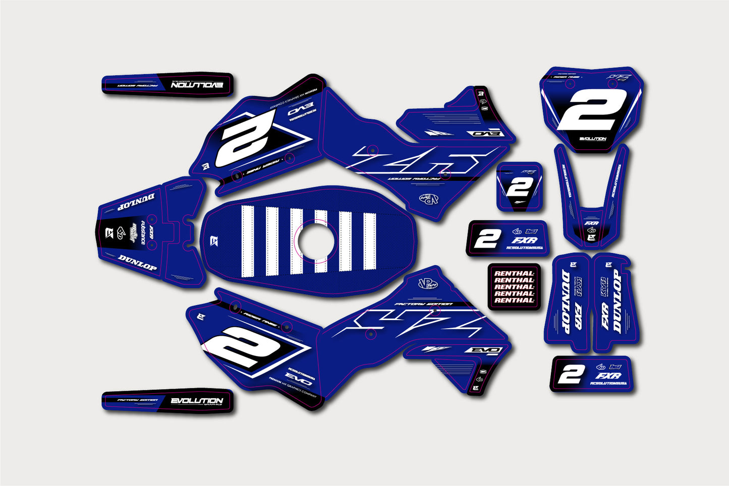 1/4 Scale Pro Moto MX Graphic Kits